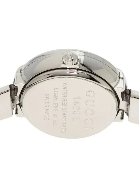 Gucci Round Face GG Pink Shell Bangle Watch SS - Picture 7 of 15